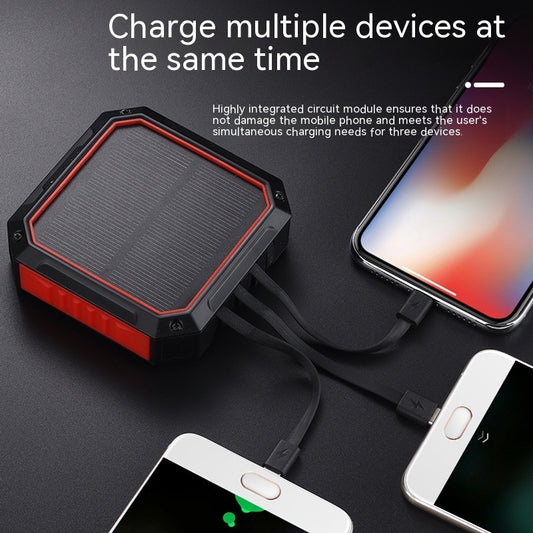 Solar Outdoor Mobile Phones Come With A Four Wire Power Bank